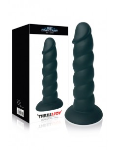 Godemichet à ventouse 100% Silicone Rowan XL noir 2