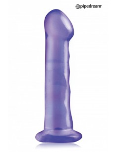 Godemichet à ventouse en Caoutchouc Basix violet