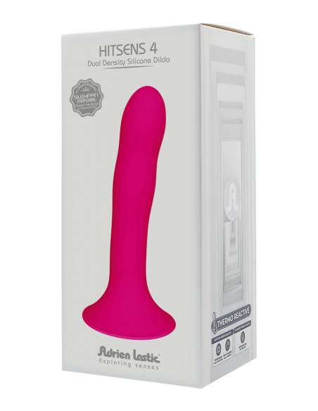 Boite du Godemichet double densité Hitsens 4 fuschia 17.5cm