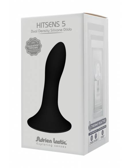 Boite du Godemichet double densité Hitsens 5 noir 13cm