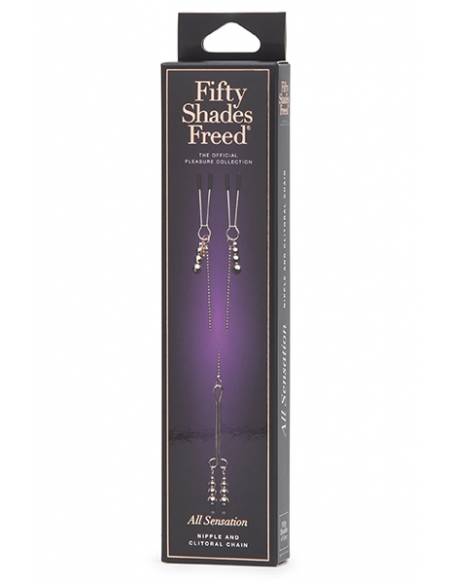 Boite de la chaîne à tétons et clitoris "All sensation" by Fifty Shades of Grey