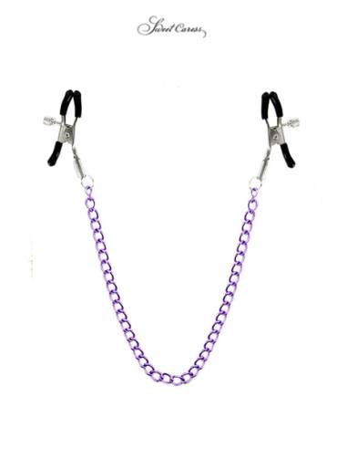 Chaîne et pinces à Seins BDSM Sweet Caress