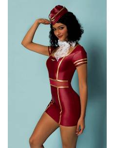Déguisement sexy uniforme Hôtesse de l'air face 2