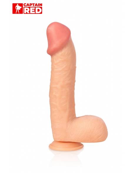 Godemichet XXL The Super 29 x 6,5 cm Captain Red