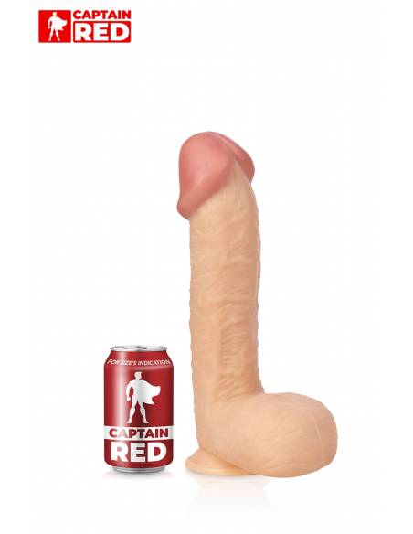 Godemichet XXL The Super 29 x 6,5 cm Captain Red comparaison