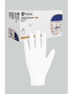 Boite de 100 gants chirurgicaux jetables en latex blancs