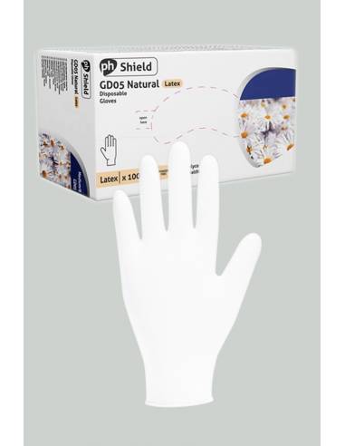 Boite de 100 gants chirurgicaux jetables en latex blancs