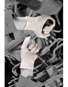 Boite de 100 gants chirurgicaux jetables en latex blancs 2