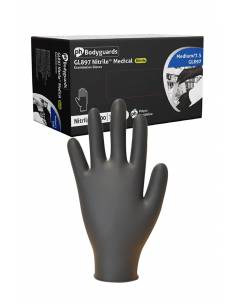 100 gants médicaux en Nitrile noir