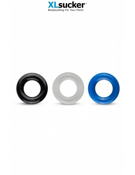 3 cockrings extensibles