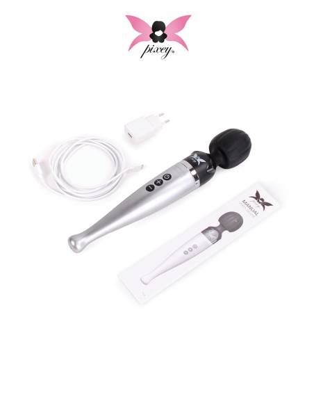 Vibromasseur Wand rechargeable Pixey Deluxe et accessoires