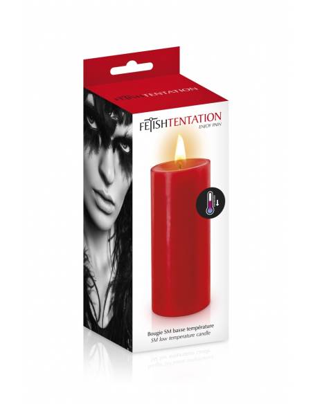 Bougie BDSM basse température rouge boite