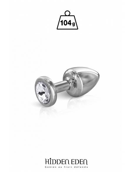 Plug/Bijoux anal acier XS 104gr Hidden Eden