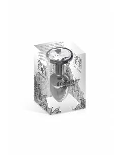 Plug/Bijou anal acier noir S 145gr Hidden Eden 2