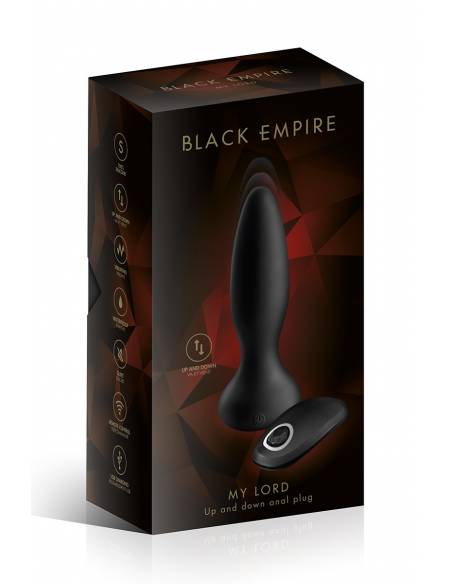 Boite du Plug anal va-et-vient télécommandé Black Empire