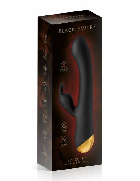 Boite du Vibromasseur rabbit chauffant Black Empire My Queen