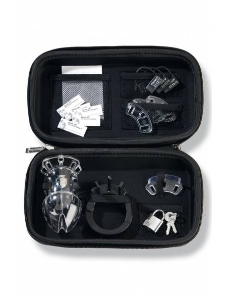Coffret complet de la Cage à pénis électro-stimulation Mystim Pubic Enemy N°2