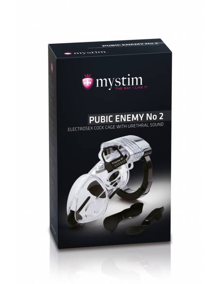 Boite de la Cage à pénis électro-stimulation Mystim Pubic Enemy N°2