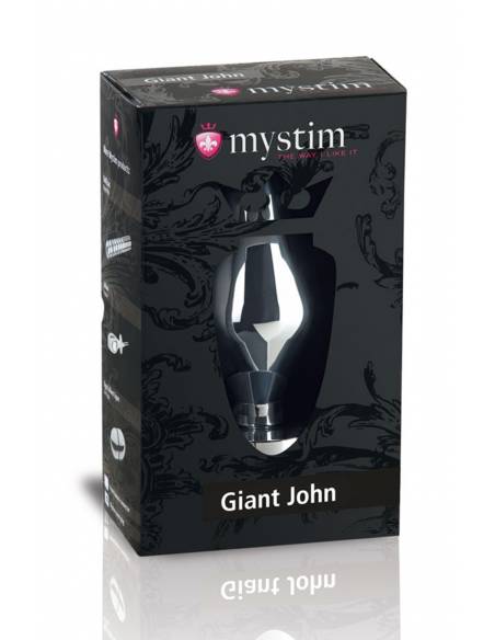 Boite du Plug électro-stimulation aluminium Mystim Giant John XXL