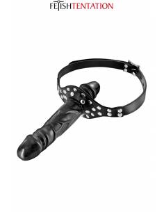 Bâillon double gode Black Fetish Tentation