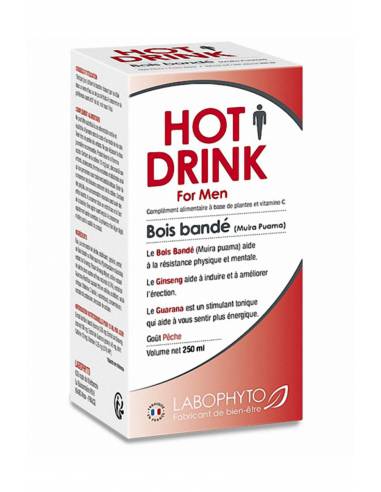 Aphrodisiaque homme HOT DRINK bois bandé 250 ml