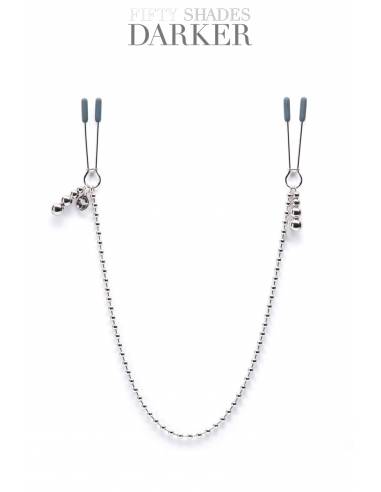 Pinces à tétons avec chaîne Fifty Shades Darker