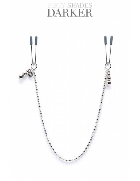 Pinces à tétons avec chaîne Fifty Shades Darker