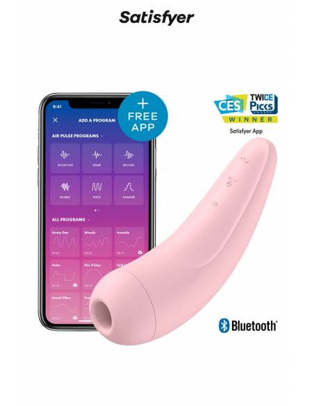 Stimulateur clitoridien connecté Satisfyer Curvy 2+