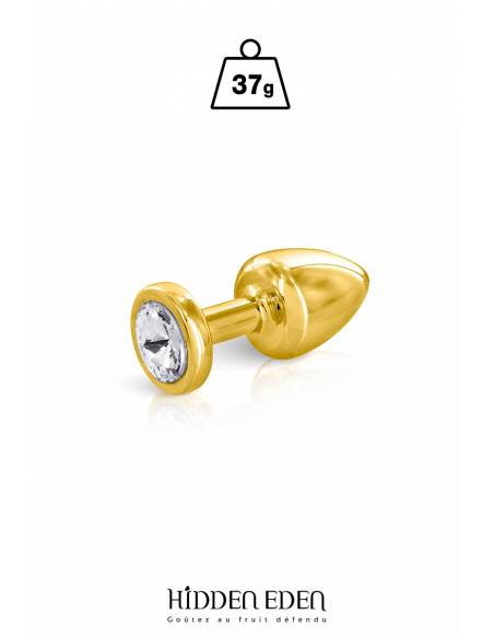 Plug bijou aluminium Gold taille XS