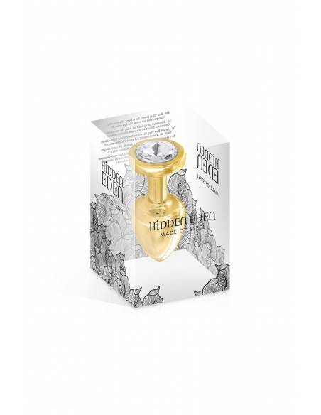 Boite du Plug bijou aluminium Gold taille XS