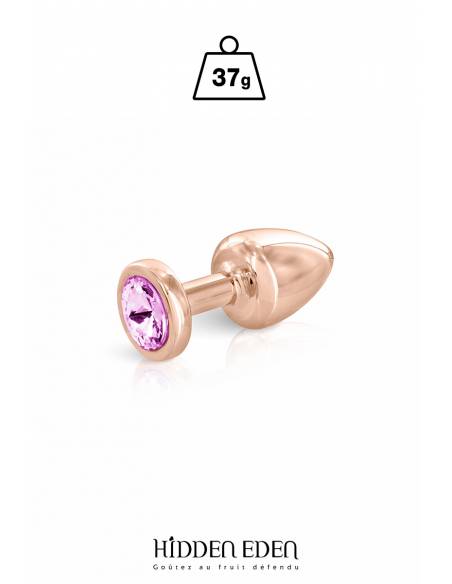 Plug bijou aluminium Rose Gold taille XS