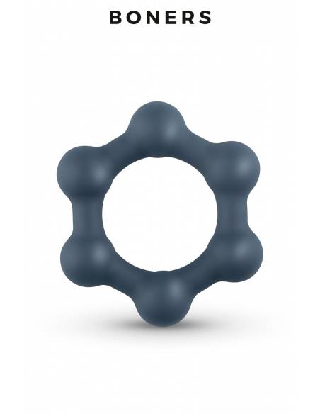 Cockring Hexagonal avec billes en acier