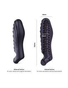 Gaine de pénis 3 en 1 Ryzer Black Plum 2