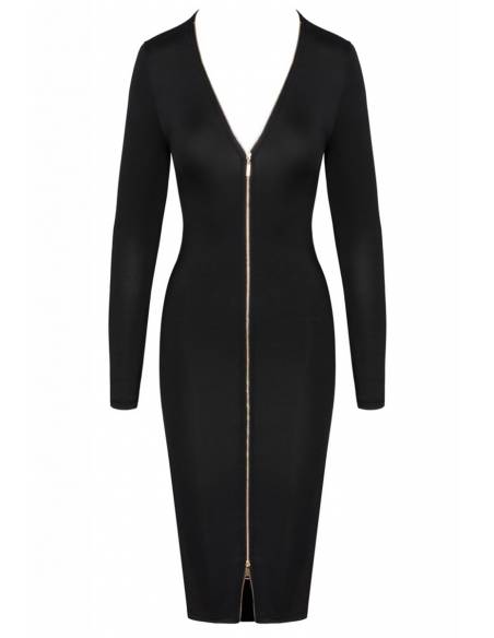 Robe noire à manches longues Cotelly Party face