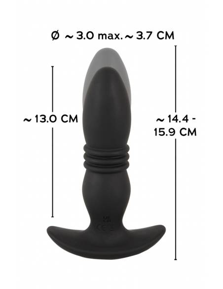 Plug anal vibrant et va-et-vient RC Thrusting Massager taille