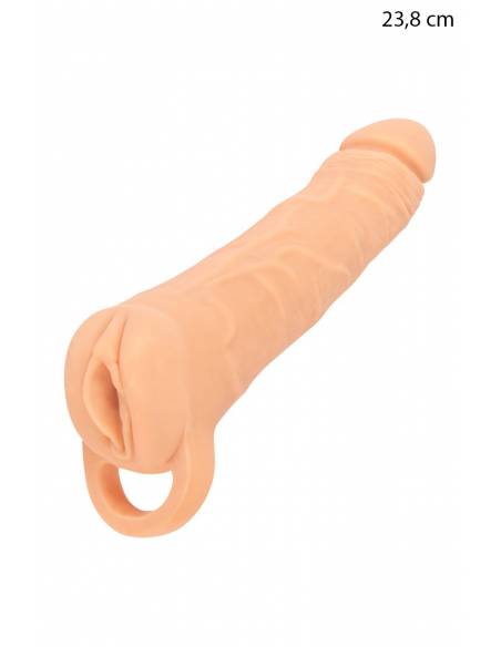 Gaine d'extension de pénis  23.8 x 5.7cm + Masturbateur