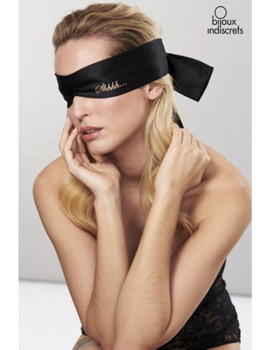 Bandeau long en Satin noir