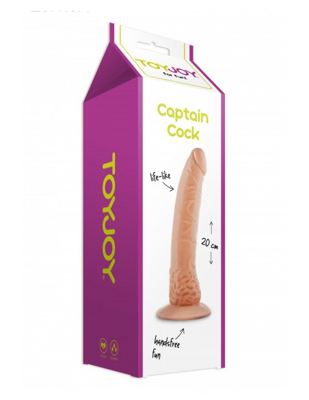 Boite du Godemichet phallus réaliste 20 cm avec puissante ventouse