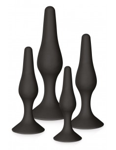 4 plugs anal silicone pour varier les plaisirs suivant les occasions