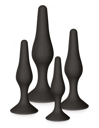 4 plugs anal silicone pour varier les plaisirs suivant les occasions