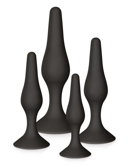 4 plugs anal silicone pour varier les plaisirs suivant les occasions