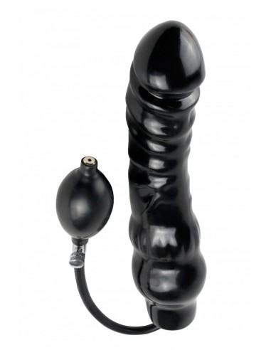 godemichet en vinyle noir gonflable Inflatable Ass Blaster