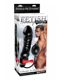 godemichet en vinyle noir gonflable Inflatable Ass Blaster 2