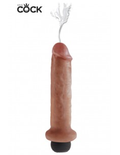 Ejaculation puissante du Godemichet réaliste éjaculateur King Cock 18cm