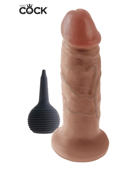 poire amovible du Godemichet réaliste éjaculateur King Cock 18cm