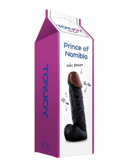 Boite du Godemichet réaliste en PVC Prince Of Namibia 20cm