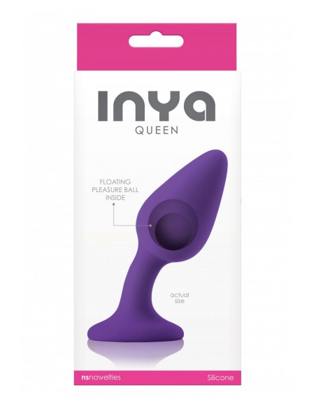 Boite du Plug anal en silicone Inya Queen violet