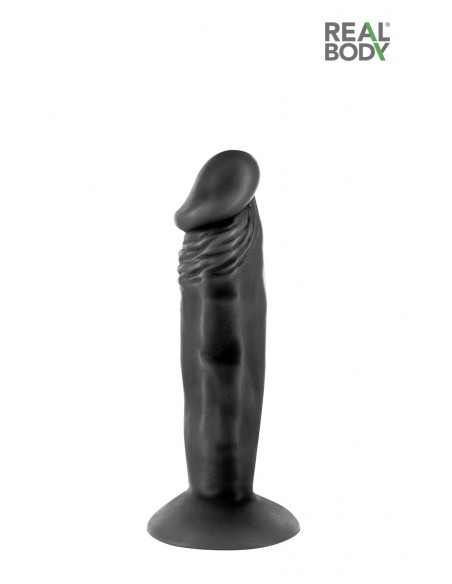 Godemichet réaliste Real Body Zack Noir, ultra doux