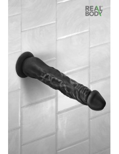 Godemichet 21cm noir Real Body Justin, ultra réaliste avec toucher "réalistic touch skin" 2