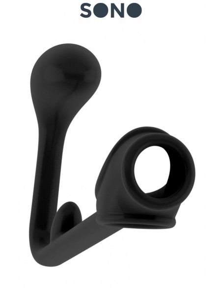 Plug anal en silicone avec cockring intégré SONO